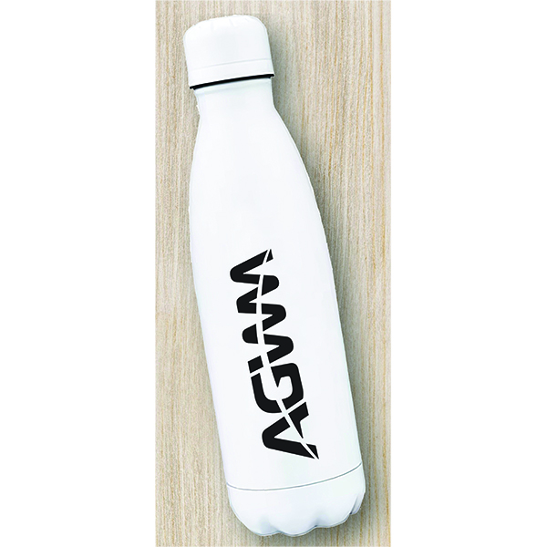 AGWM Stainless Steel Water Bottle White