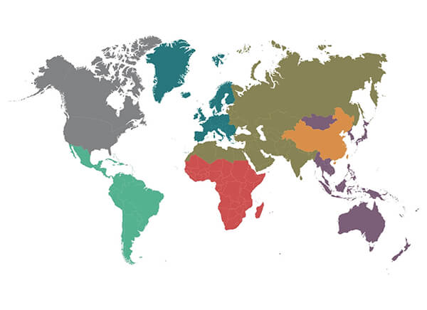 AGWM World Regions Map