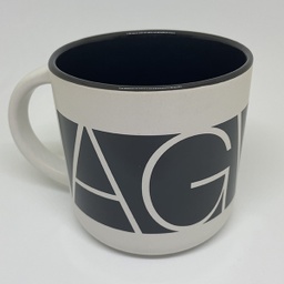 [712018] AGWM White Mug Gray Band