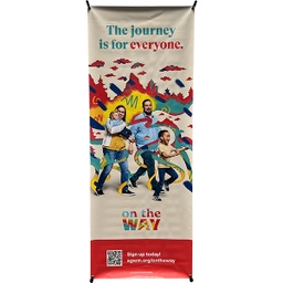 [720512] On the Way Standing Banner 24 X 36