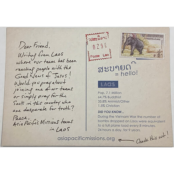 Laos AP Postcards