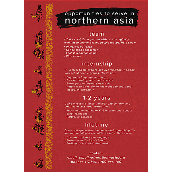 Northern Asia Opp Card