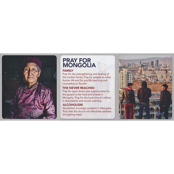 CTM Pray for Mongolia Tri-fold Pkg 25