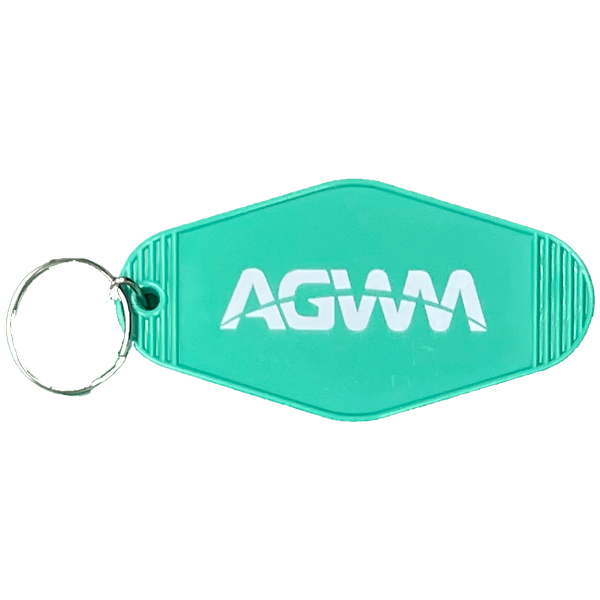 AGWM Vintage Key Ring Teal