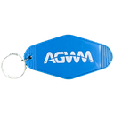 AGWM Vintage Key Ring Cornflower Blue