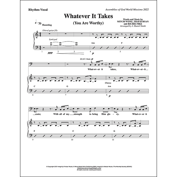 Whatever It Takes Lead Sheet