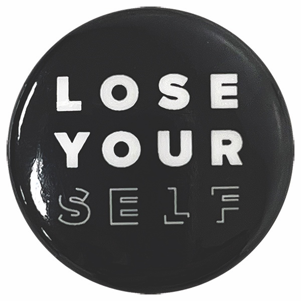 LYS Round Metal Lapel Pin