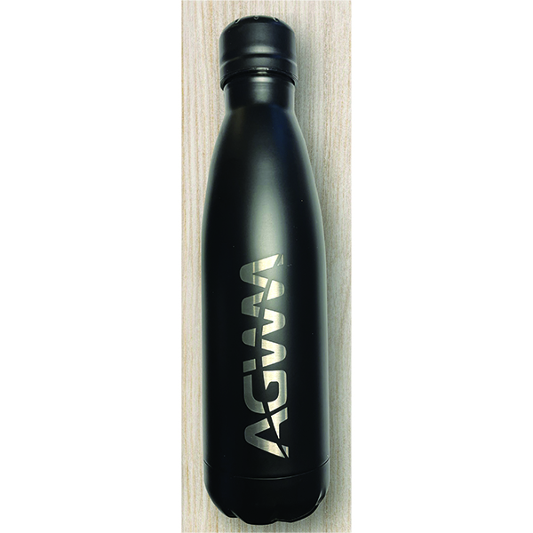 AGWM Stainless Steel Water Bottle Black