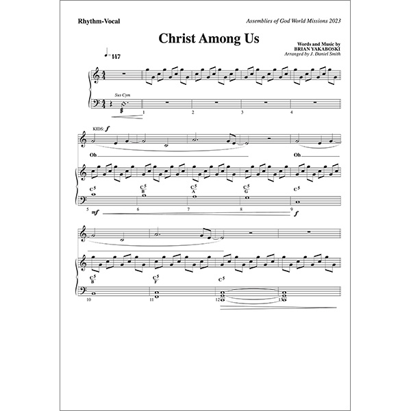 Christ Among Us Kids Tune Lead Sheet