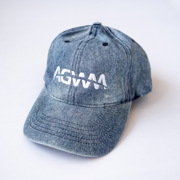 AGWM Women Denim Cap with Ponytail Opening