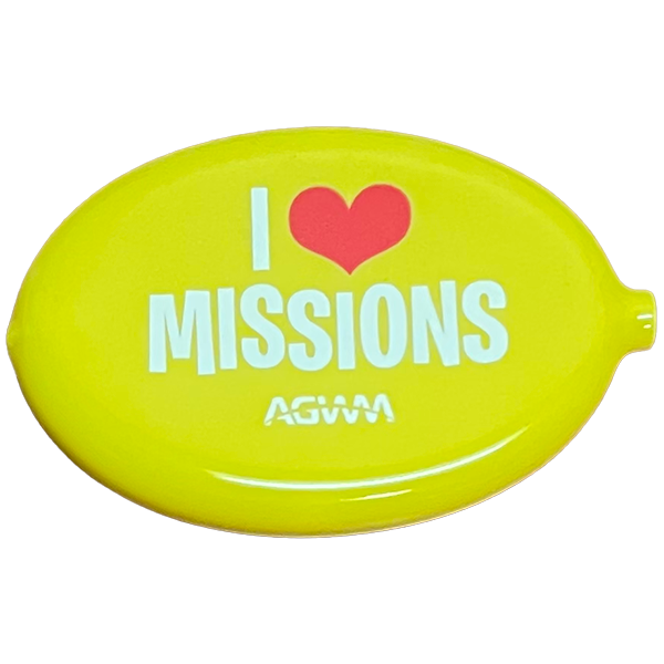 AGWM Oval Coin Holder Yellow