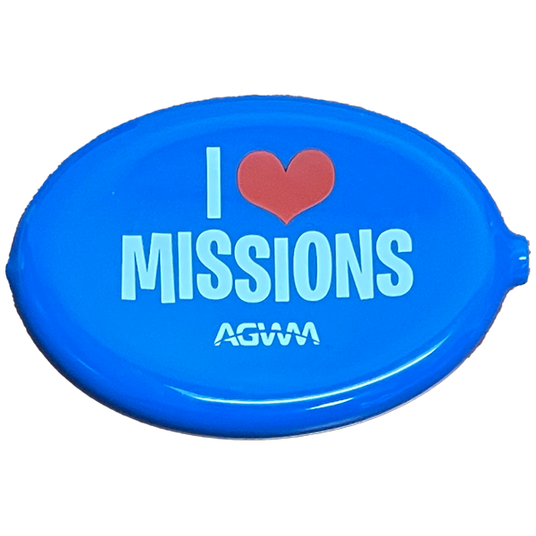 AGWM Oval Coin Holder Blue