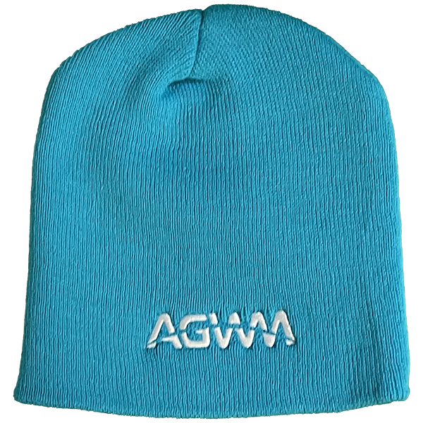 AGWM Knit Turquoise Beanie