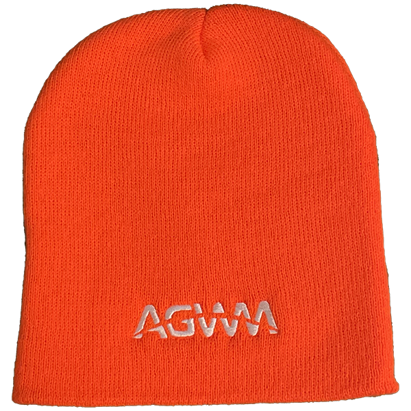 AGWM Knit Neon Orange Beanie