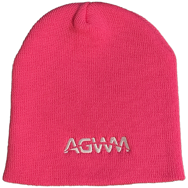 AGWM Knit Neon Pink Beanie