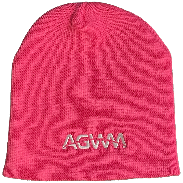 AGWM Knit Neon Pink Benie