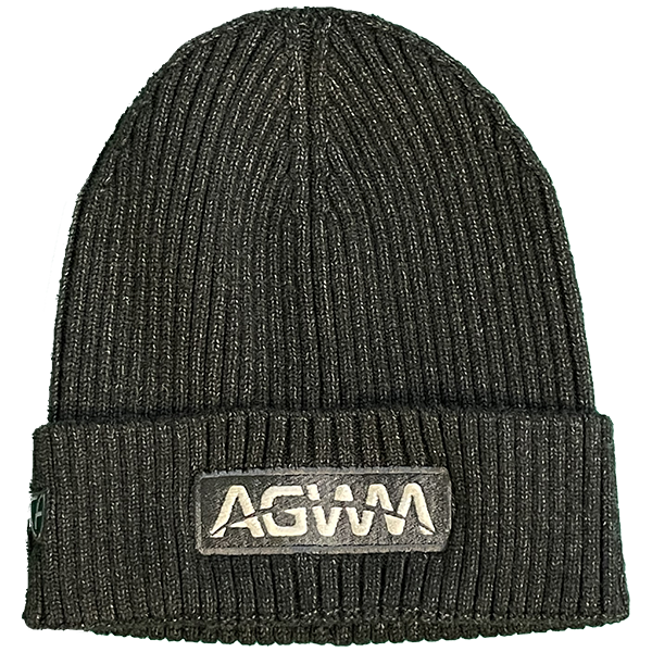 AGWM Cuffed Dark Heather Beanie