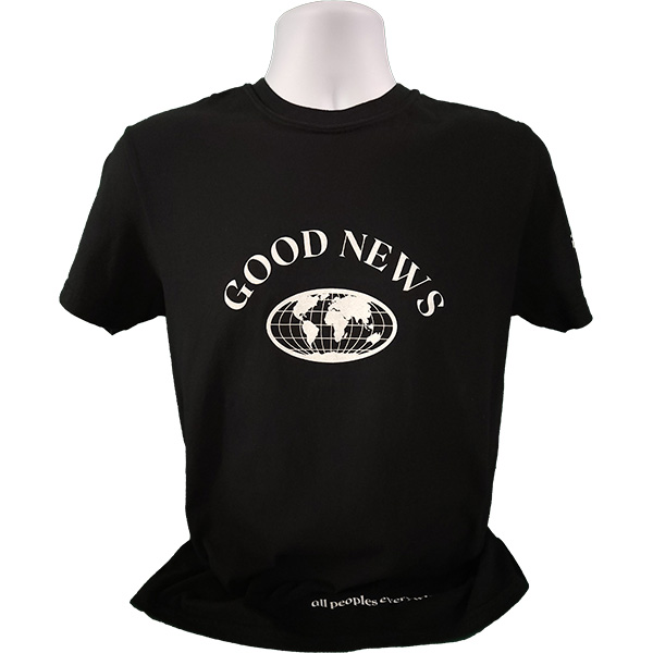 Good News T-shirt Black, Large