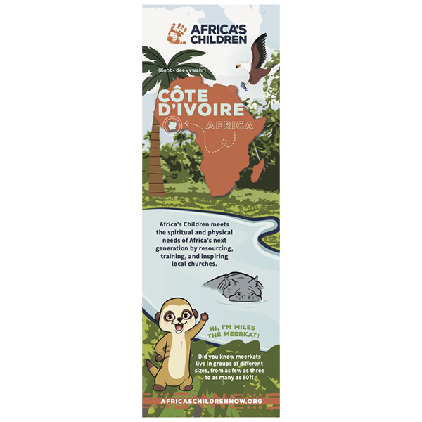 Cote D'Ivoire Children's Prayer Bookmark Pkg 25