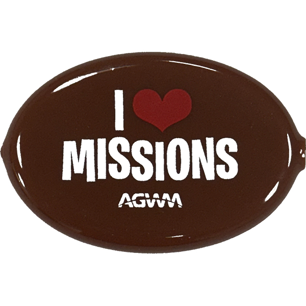 AGWM Oval Coin Holder Brown