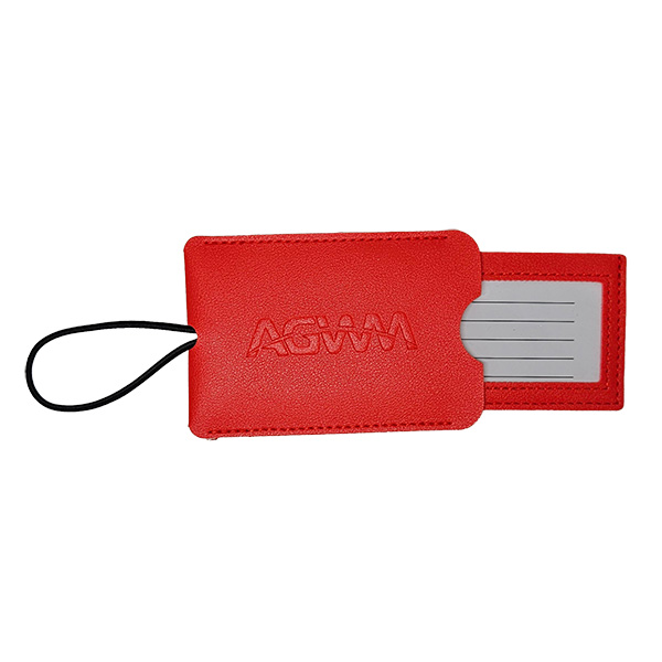 AGWM Luggage Tag Pouch Red