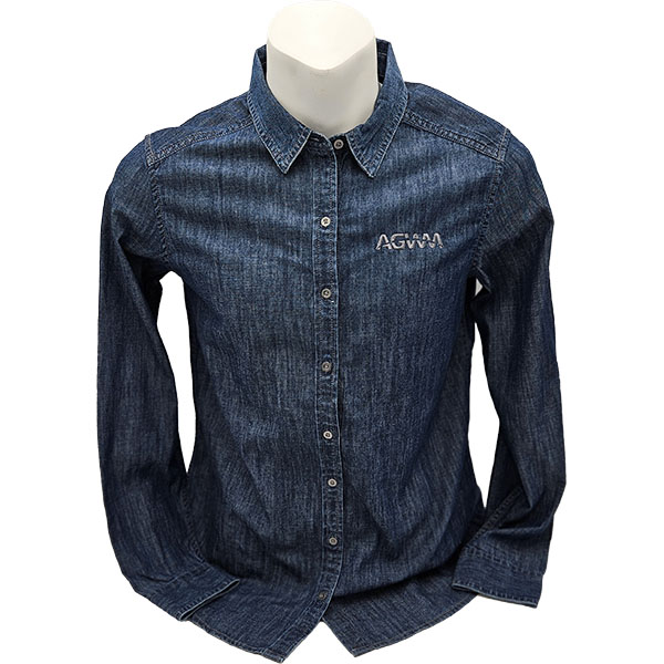 AGWM Ladies Denim Button Shirt