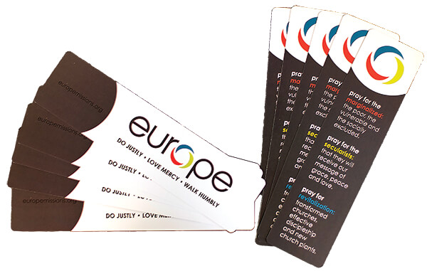 Europe Bookmarks Pkg 50