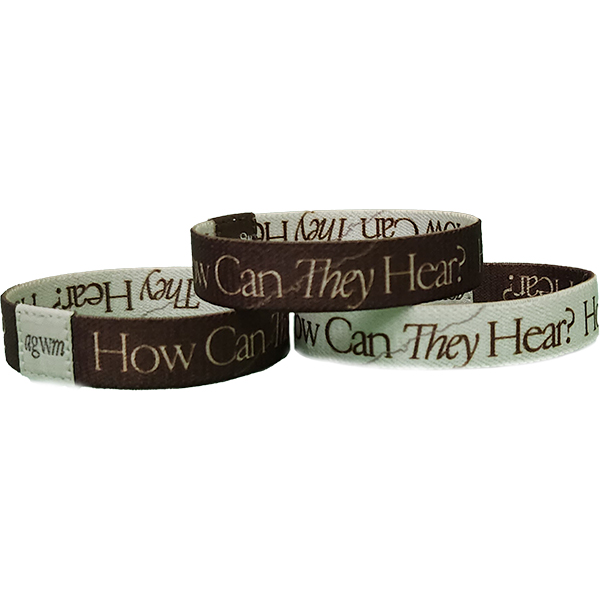 How Can They Hear English Stretch Wristband 8" pkg 10