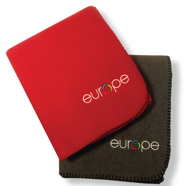 Europe Fleece Blanket Red