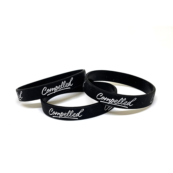 Compelled Silicone Wristband Adult Pkg 10