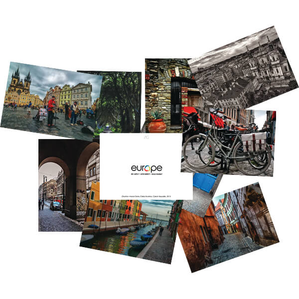 Europe Notecard Pkg 12