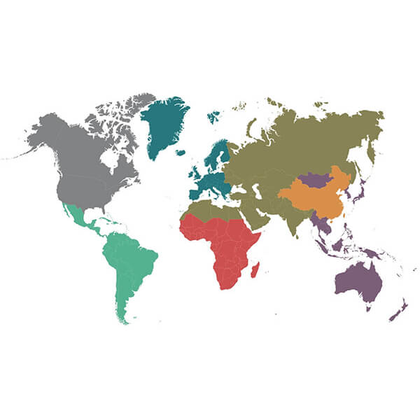 Digital Downloads / World and Regions Map