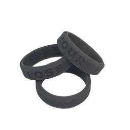[718533] LYS Engraved Silicone Ring Gray Small
