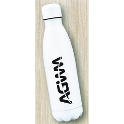 [712100] AGWM Stainless Steel Water Bottle White