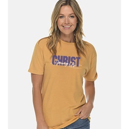 [712114] Christ Among Us Large T-shirt Vintage Mustard