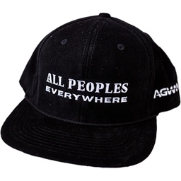 [720210] AGWM Corduroy Black Cap