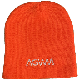 [720218] AGWM Knit Neon Orange Beanie