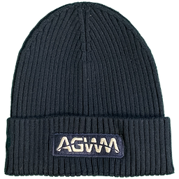 [720223] AGWM Cuffed Knit Navy Beanie