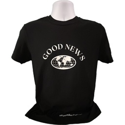 [720241] Good News T-shirt Black Small