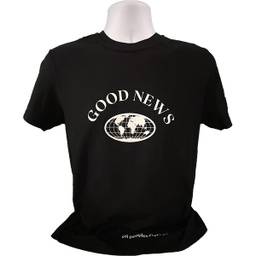 [720243] Good News T-shirt Black, Large