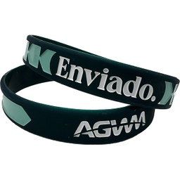 [720787] Sent Spanish Silicone Wristbands Adult Pkg 10