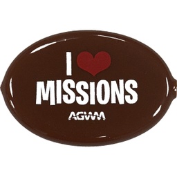 [720100] AGWM Oval Coin Holder Brown