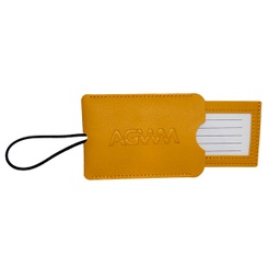 [718075] AGWM Luggage Tag Pouch Mustard