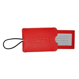 [718077] AGWM Luggage Tag Pouch Red