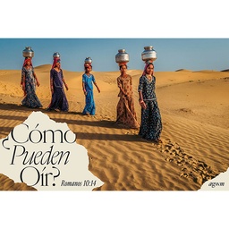 [717716] How Can They Hear 6x4 Spanish Vinyl Banner