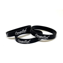 [718080] Compelled Silicone Wristband Adult Pkg 10